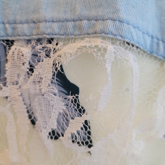 Forever 21 Premium Denim Off shoulder Shirt - Picture 8 of 8